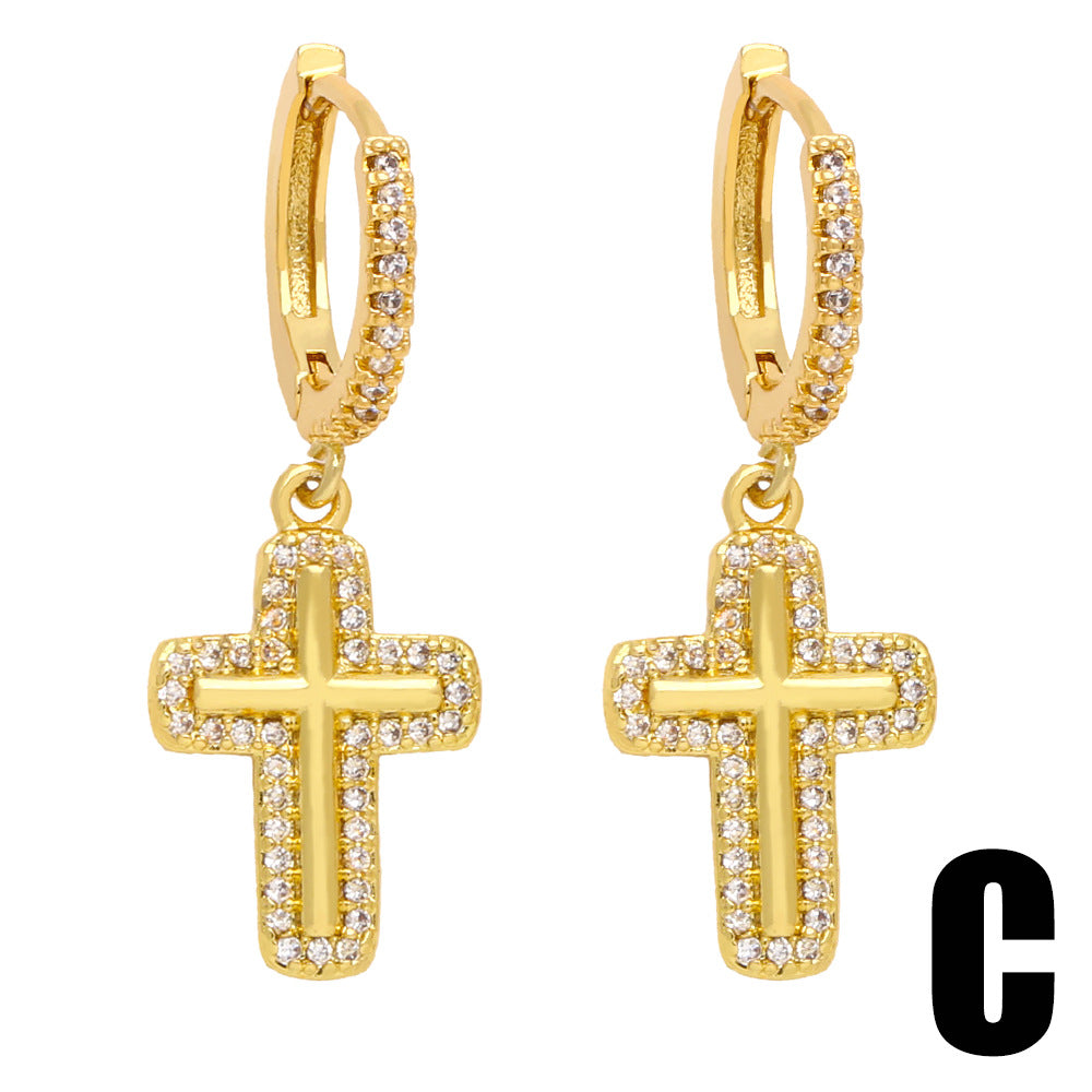 Pendientes de cobre de Cross Tree of Life